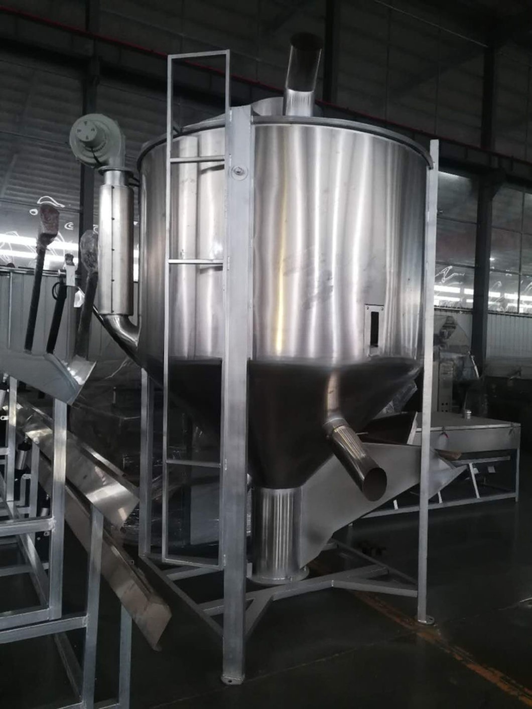 Vertical Drier &amp; Mixer for Plastic PE PP ABS PS