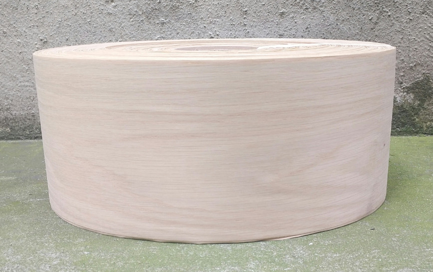 140mm Wide White Oak Profile Wrapping Veneer White Oak Wood Veneer Rolls for Furniture Doors and Windows