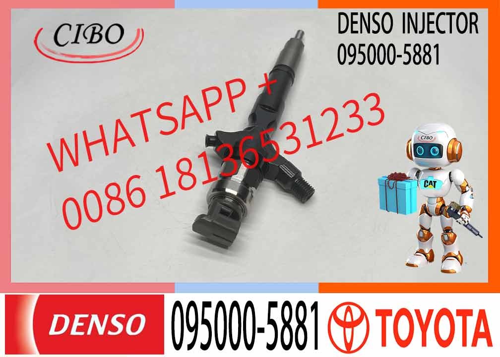 095000-5881 Diesel common fuel injector 095000-5881 price injector for OE 23670-39096 2KD-FTV Diesel Engine