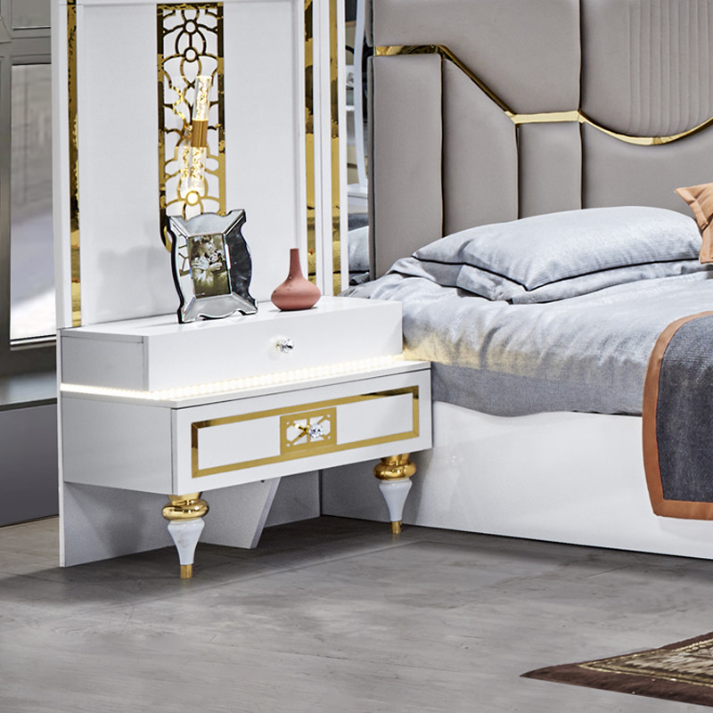 High Quality Wholesale Wood Frame Double Bed Master Room King Size Wooden Modern Luxury Full Bedroom Sets Furniture