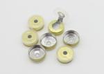 20mm Transparent Golden Aluminium Vial Seals , Medicinal Aluminum Crimp Seals