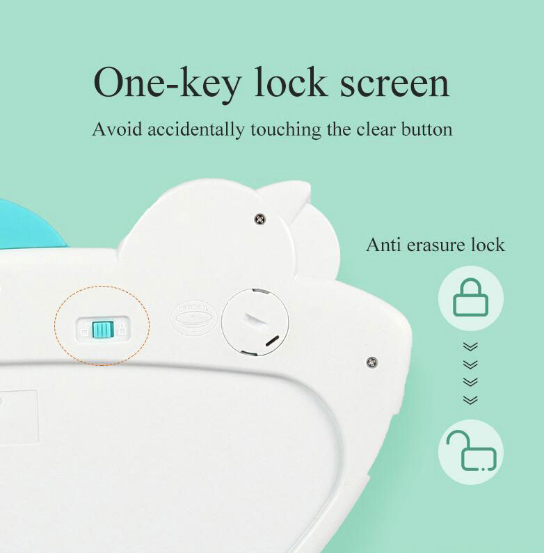 Age Range 2 to 4 Years Educational and Reusable LCD Writing Tablet for Preschoolers