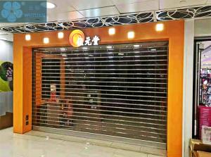 China Good Vision 3mm 9mm Bar Clear Roller Shutters wholesale
