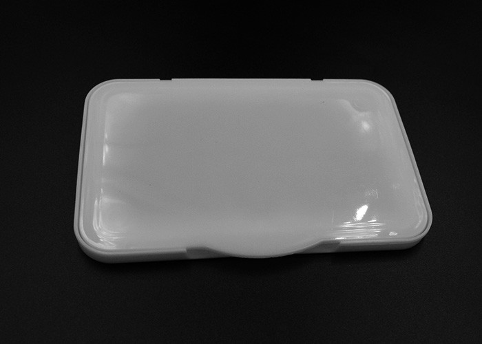 Rectangle Shape Smooth 99mm Wet Wipe Pail Flip Top Cap