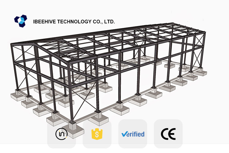 Prefabricated Building Almacen Q235, Q345 Entrepot Prefabrique