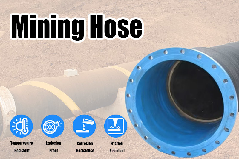 6'' Mining Hose High Abrasion NR Liner Multi Layer Reinforced Structure