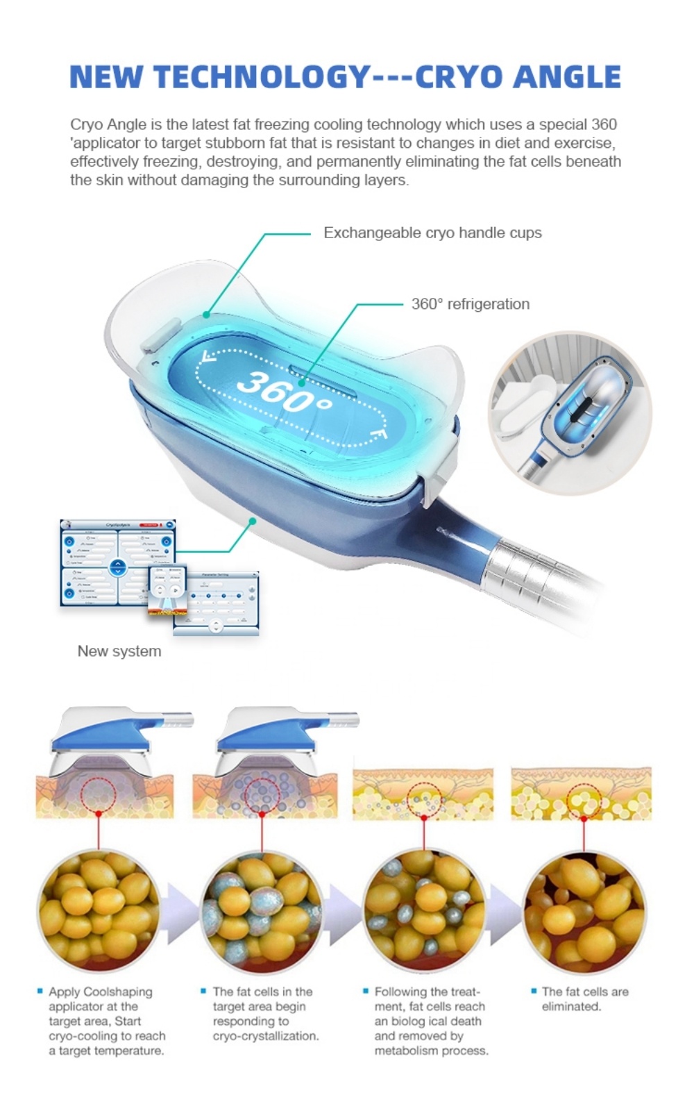 Vacuum Cavitation Fat Freezing Equipment