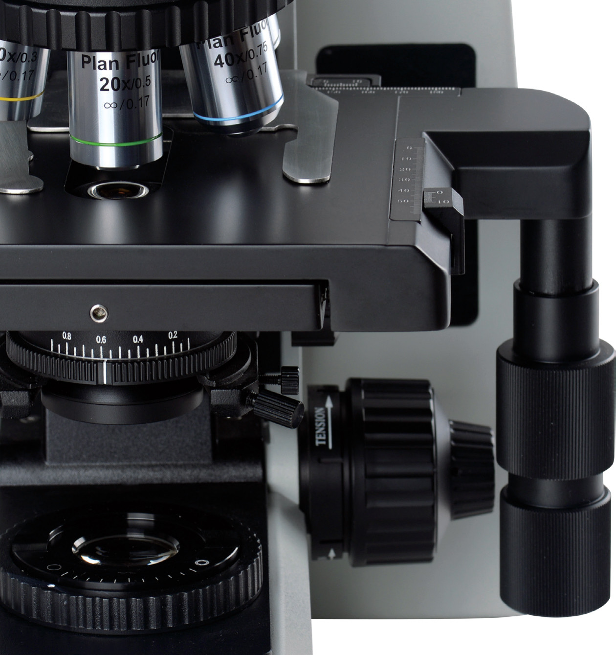 Trinocular Medical Lab Biological Microscope Para Celular 180 X 155mm White