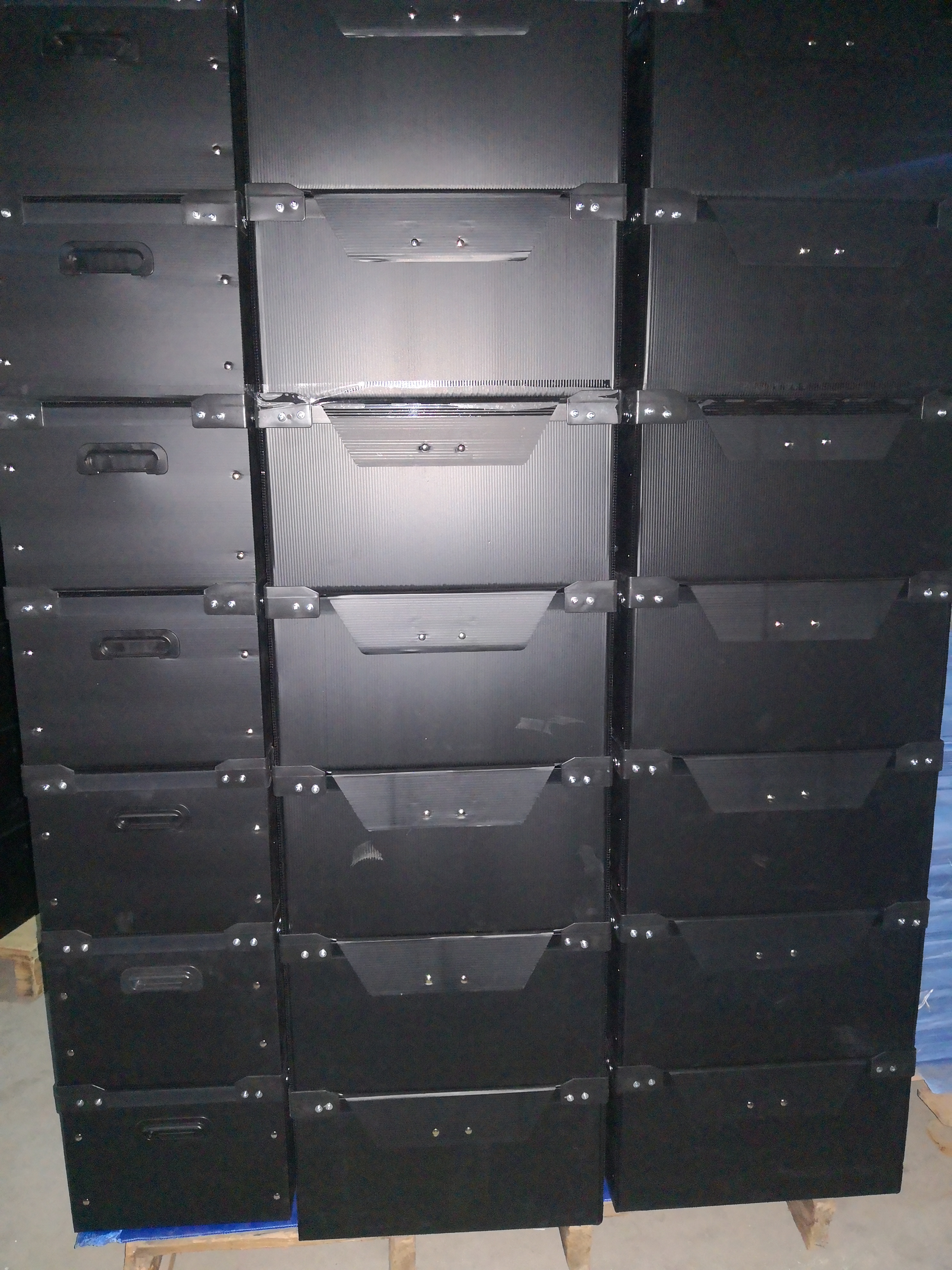 Black Hollow ESD Corrugated Plastic Sheet