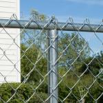Garden Chain Mesh Fencing 10ft Square Post 9 Gauge PVC Coating