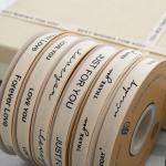 13mm Wholesale Logo Cotton Ribbon Literary Style Flower Packaging Gift Box