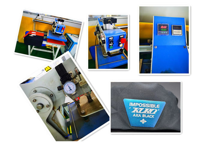 Soft Silicone Heat Transfer Labels , SGS Iron On Tags For Clothing