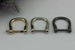 Nickel Plated Metal D Ring Buckle Bag Fittings,18MM Zinc Alloy D-ring For