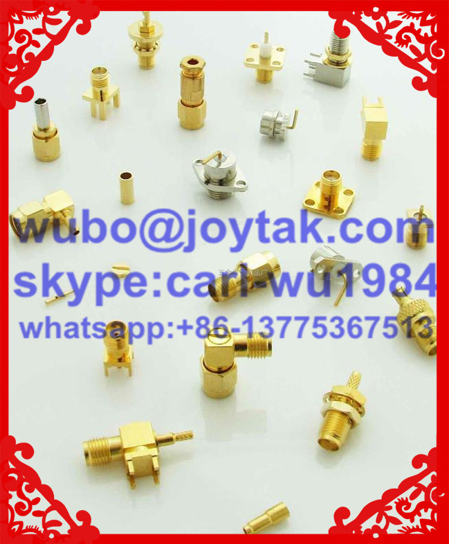 DIN 7/16 adaptor DIN 7/16 female to DIN 7/16 male with washer and nut all brass factory selling