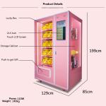 Automatic Soft Drink Vending Machine , 24 Hours Pink Sweet Commercial Vending