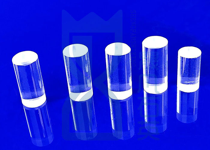 Customized Diameter Clear Fused Quartz Glass Rod High Precision Optical Quartz Glass Light Guide Rod