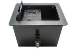 Tabletop Multimedia Conference Table Connection Box Alloy Finishing Panel
