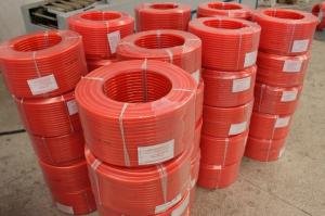 China Transmission Polyurethane Round Belt Red Smooth Tear Strength Resistance wholesale