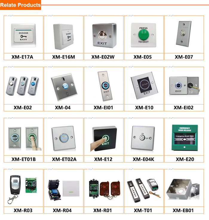 Stainless Steel Access Control Exit Button Push Button Exit Switch With LED
