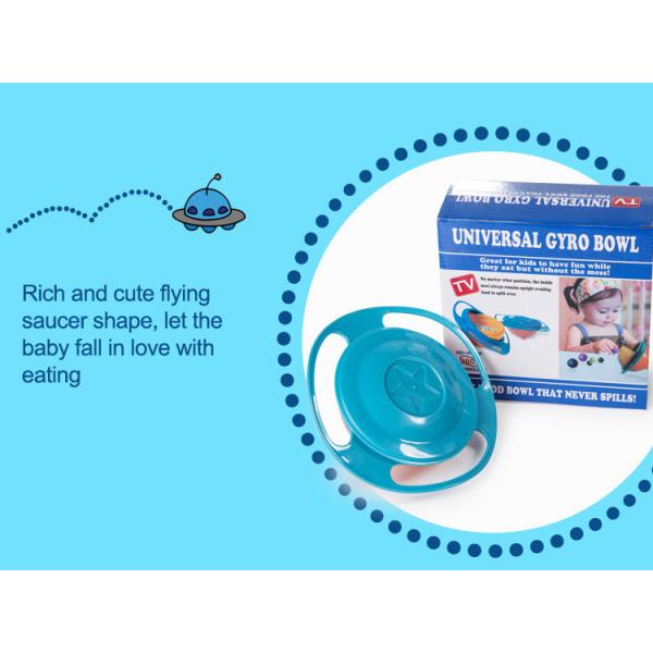 360 Degree Rotating Balance Bowl 200g Gyro Flying Saucer Baby Bowl