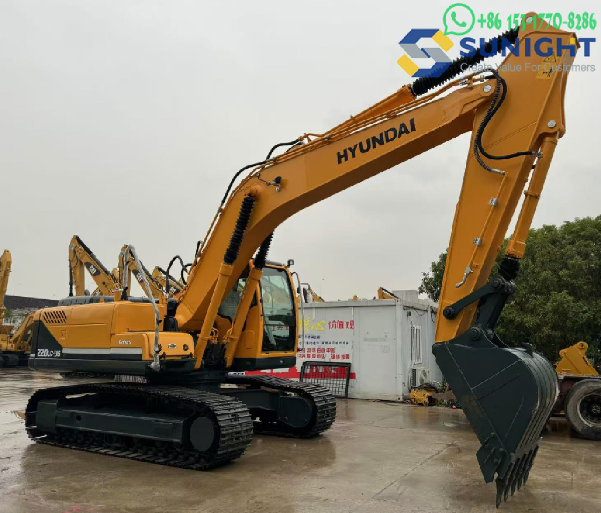 Second Hand Low Hour Hyundai Crawler R220LC-9S Used Excavator Engine Powerful R220LC R220 220 20 Ton Digger