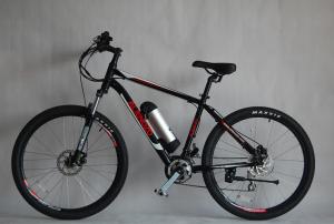 China Brushless Electric Motor Mountain Bike Black Full Suspension Electric Mountain Bike wholesale