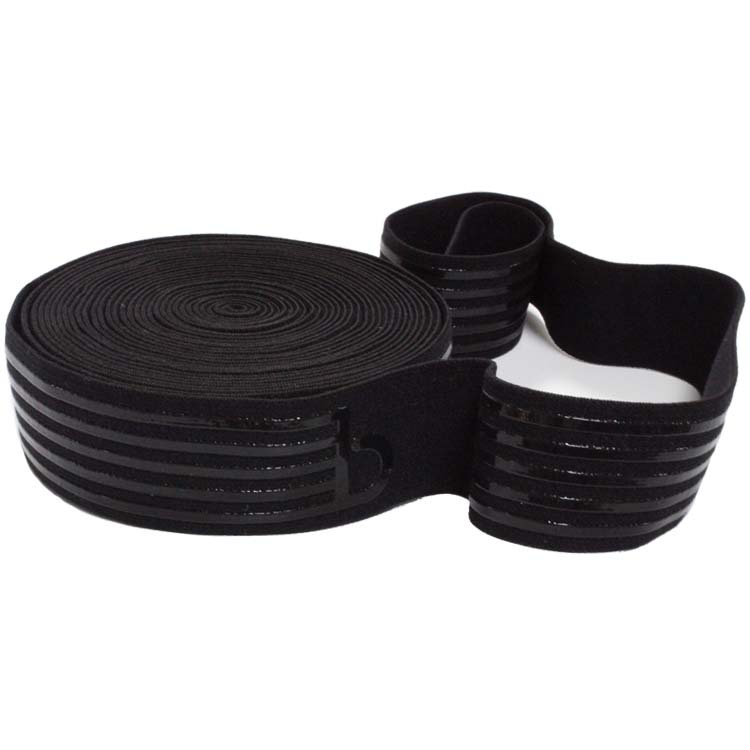Flat Striped Fold Over Elastic Band Nylon Webbing 3.5cm Width