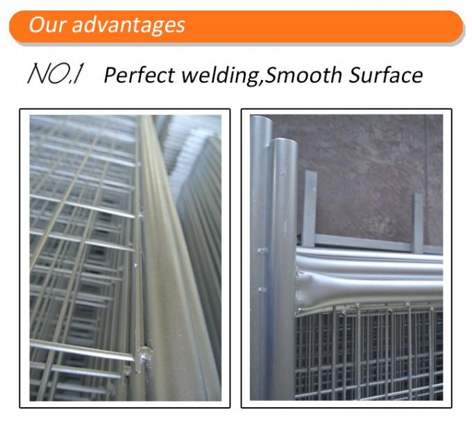 Temporary Fencing Panels 2100mm X 2400mm As4687-2007 Standard Panels Foot Clamp and Complete System