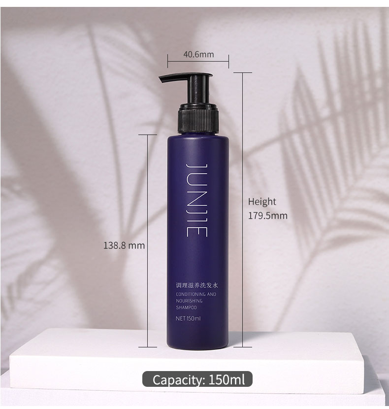 Cosmetic Eye Cream Pump Bottle Cylindrical Pet Bottles 150ml With Screen Printing Surface Handling