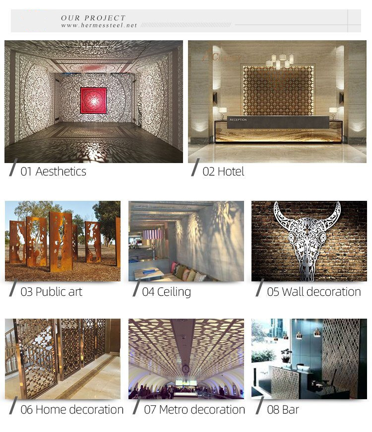 0.8mm 1.0mm 3D Laser Stainless Steel Plate For Interior Exterior Wall Decoration