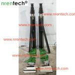 10m manual crank winch telescopic mast/ push telescoping mast/ aluminum