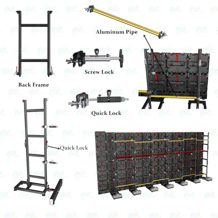 Customized Bolt T6 LED Screen Truss For Booth Stand Construction