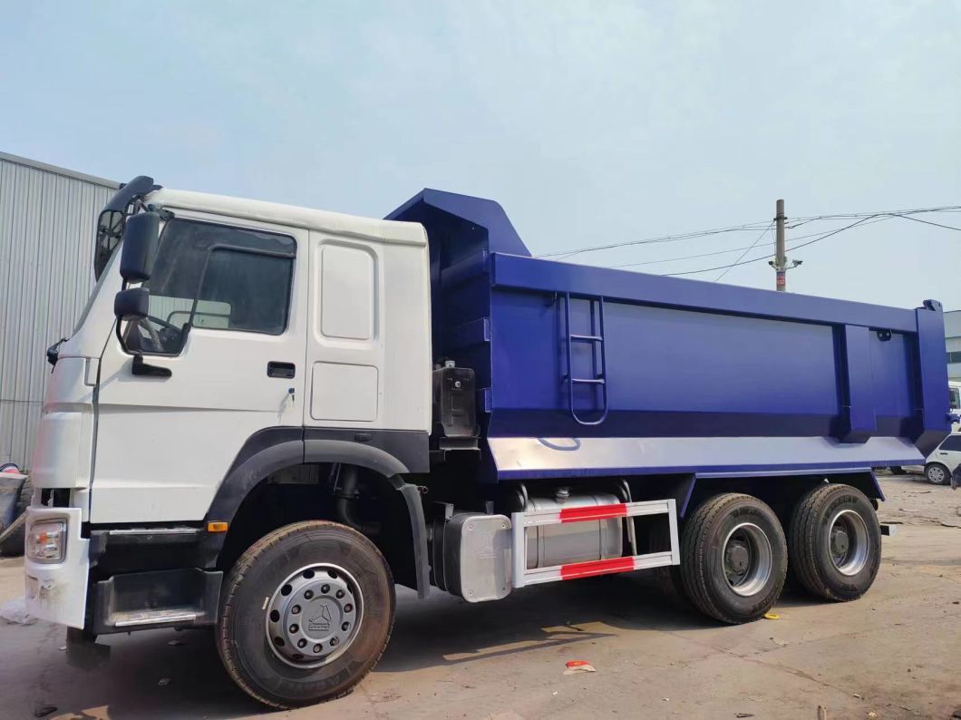 Sinotruck HOWO 6*4 Dump Truck Secondhand Truck 10tires White and blue U-Type Dump Truck