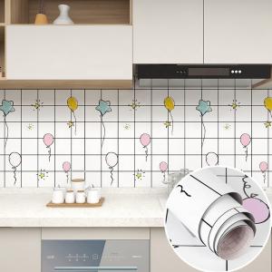 China Modern Design Removable Foil Sticker for Kitchen Backsplash Peel Off Anti-Oil Kitchen Sticker wholesale