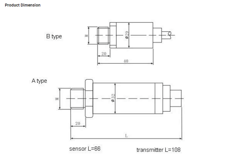 IP65 IP67 Gas Pressure Sensor For Refrigeration Industry 0-6MPa Pressure Range:
