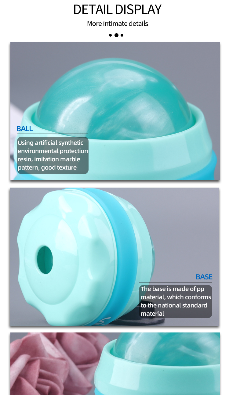 Resin Hand Held Massage Roller Ball Manual control Customized Logo