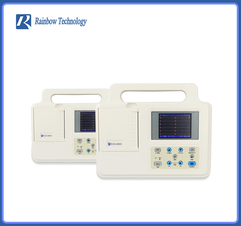 Portable 3.5 Inch Medical ECG Machine Light weight 8 hour battery life