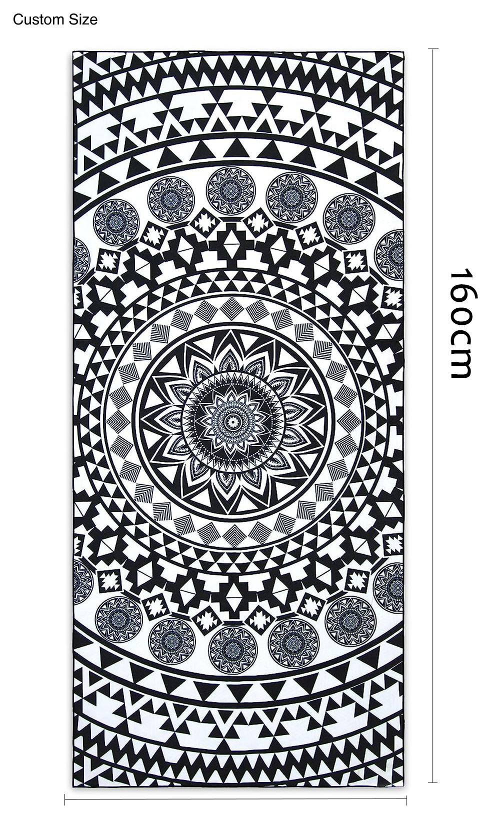 Antibacterial Microfiber Beach Towel Soft Lightweight