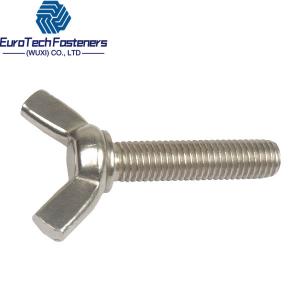 China Stainless Steel  Butterfly Wing Nut Bolt Screw Din 316 315 M3 M4 M5 M6 M8 M10 M12 Eye Bolt wholesale