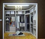Farmhouse Wooden Walk In Closet Melamine Board Wardrobe OEM