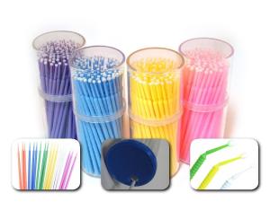 China Disposable plastic dental micro brush micro applicator dental brush wholesale