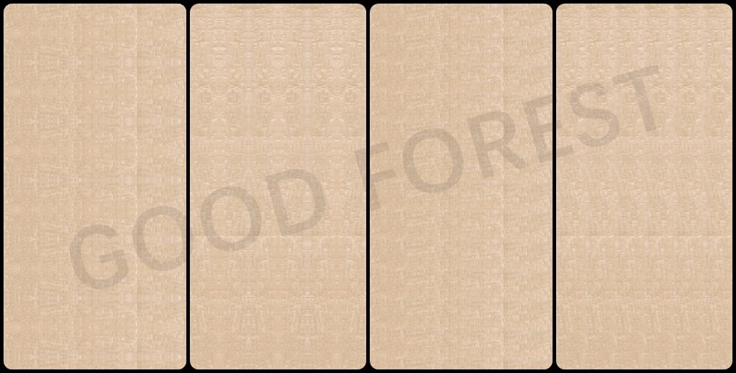 Hotel Birds Eye Maple Wood Veneer Artificial Specially Natural