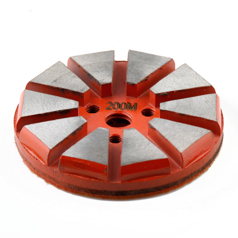 Orange Concrete Grinding Disc Grit 150 10mm Metal Grinding Block