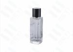 45ml Square Luxury Glass Perfume Bottle Packaging , Empty Perfume Bottles