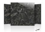 Waterproof Polished Porcelain Floor Tiles Black Golden Rose Double Layer