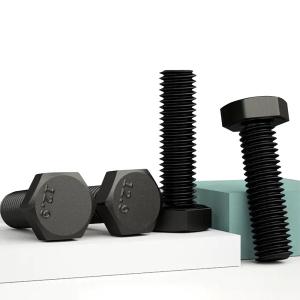 China Black Hex Head Bolts M10 Stainless Steel Machine Bolts 1/4 Inch wholesale
