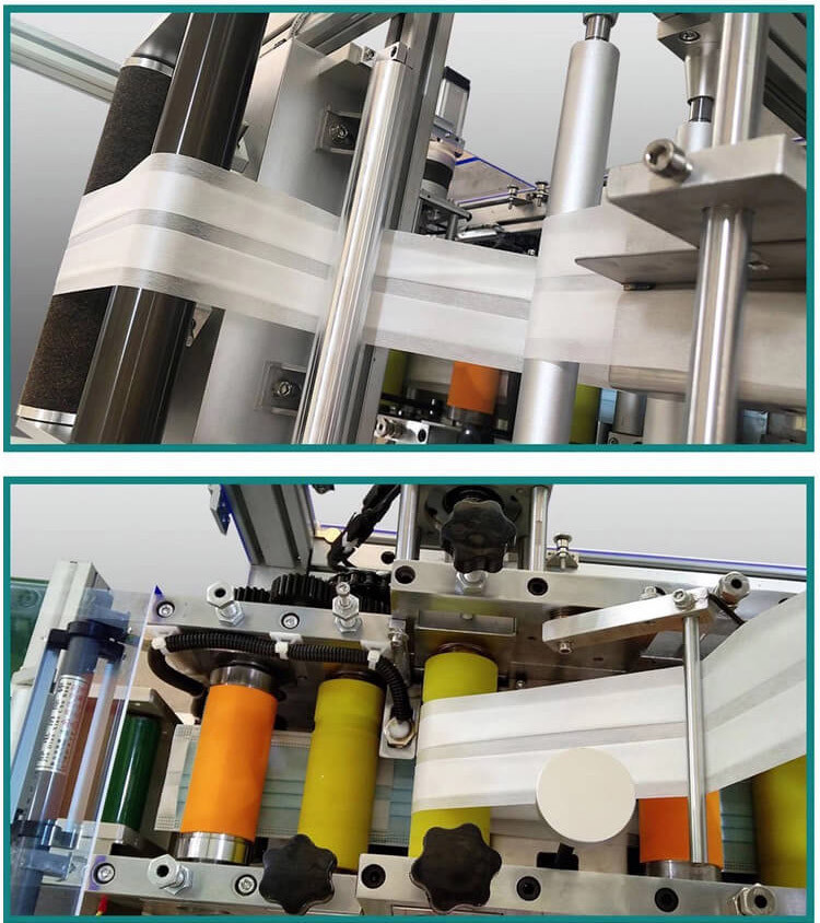 Disposable Non Woven Three Layer Mask Machine High Speed 450pcs/Min