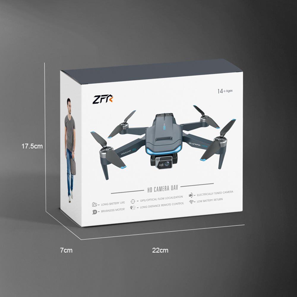 Foldable Mini Drone F194 with GPS and Dual Camera Aerial Photography Remote Control Aircraft