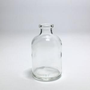 China 200ml Clear Molded Glass Vial Type I II III Rubber Stoppered Reagent Bottles wholesale