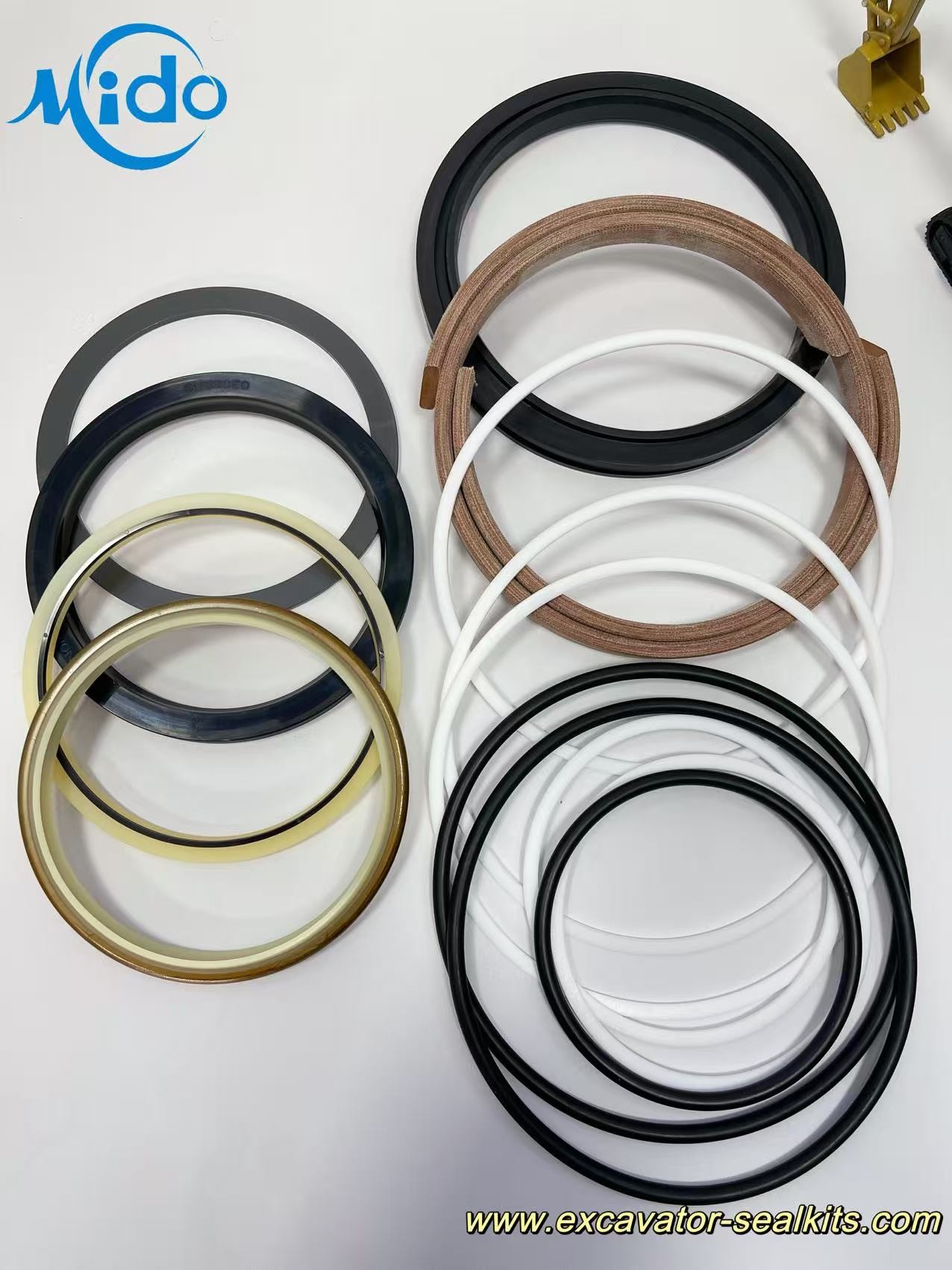 Original Spec Hydraulic Seal Kit For Komatsu PC200-8 | Bucket Hydraulic Oil Seal Kit 707-98-39610 | Anti-Leakage Design